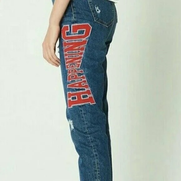 SANDRO Hortense Distressed Happening Jeans In Blue (J1) - Picture 7 of 10